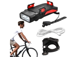 Suporte Para Celular Iluminação De Bicicleta, Integrado Com Som –