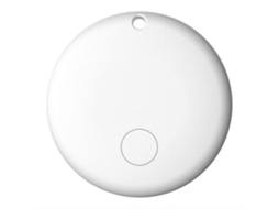 Rastreador Gps Lurelia F08 Mini Redondo, Localizador Anti-perda Apple Find My, Bateria 210mah - Branco