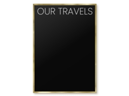 Magnetic Glass Board Our Travels For The Hall Espelharte (70x100 Cm)