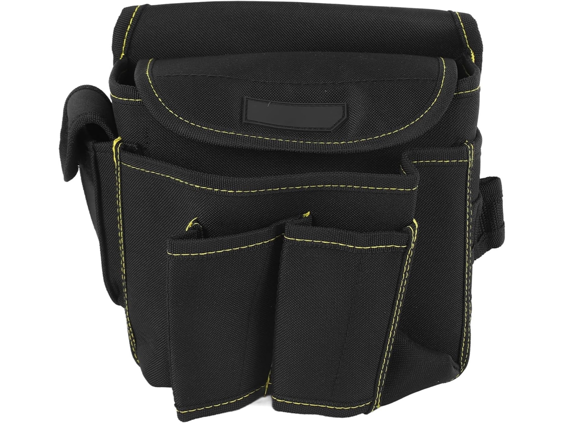 Bolsa de ferramentas de cintura Haofy, resistente e robusta, com vários compartimentos, ideal para eletricistas e trabalhadores da construção civil.