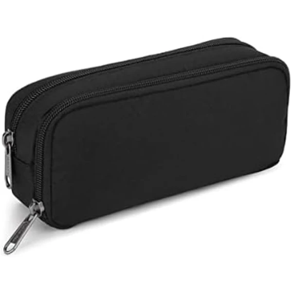 Estojo para Lápis, Grande Capacidade, Organizador, Preto, Escritório AQUAFORGE