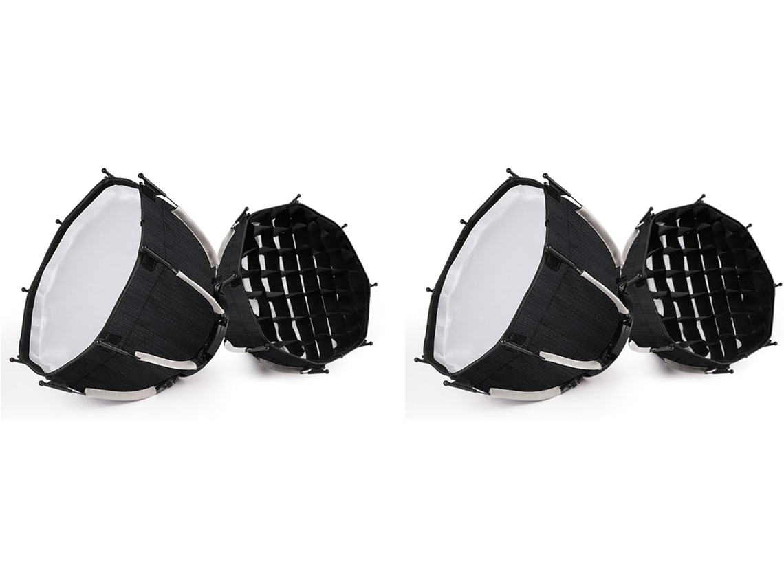 2 Softbox Octogonal 30cm Mini Bowens com Grade de Encaixe SFUSHOS