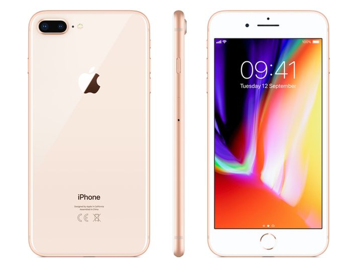 iPhone 8 Plus APPLE (Recondicionado Como Novo - 3 GB - 64 GB - Dourado)