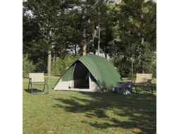 Vidaxl Barraca De Camping 2 Pessoa À Prova D'água Verde Tafetá