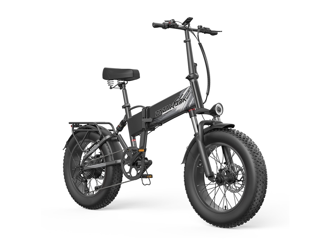 Bicicleta Elétrica Dobrável ZAZAWORK Cf1000, Bateria Removível de 48v 20ah, Suspensão Total.