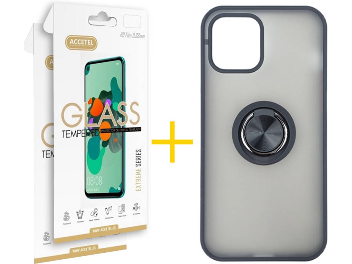 Capa + 2 Películas para iPhone 11 Pro ACCETEL Preto