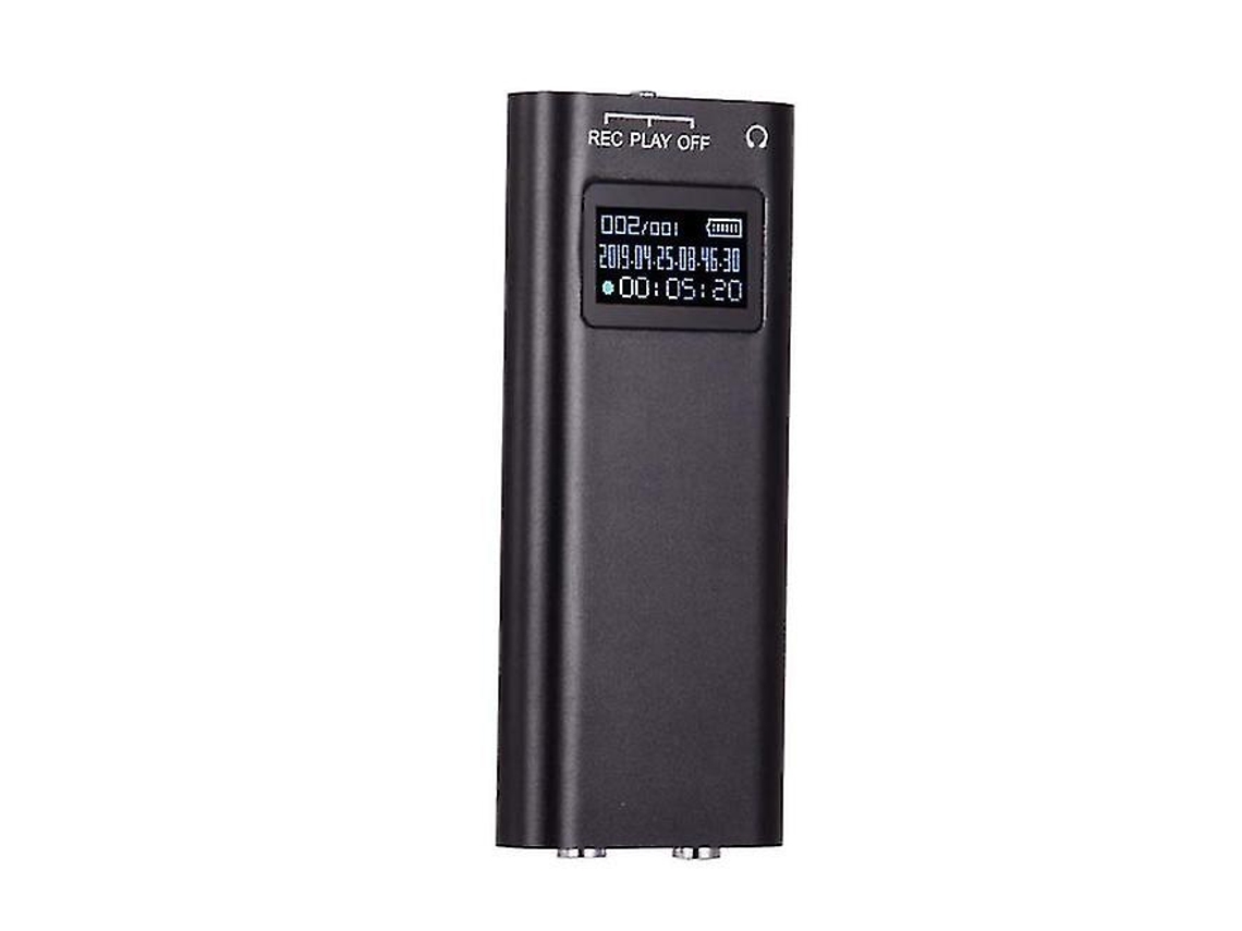 Mini Gravador Digital Portátil, Mp3 Player Com Alta Qualidade De Gravação E Redução De Ruído 32gb Yizhood (preto)