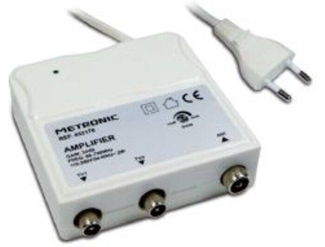 Metronic Amplificador de Antena TV/FM 2 Saídas