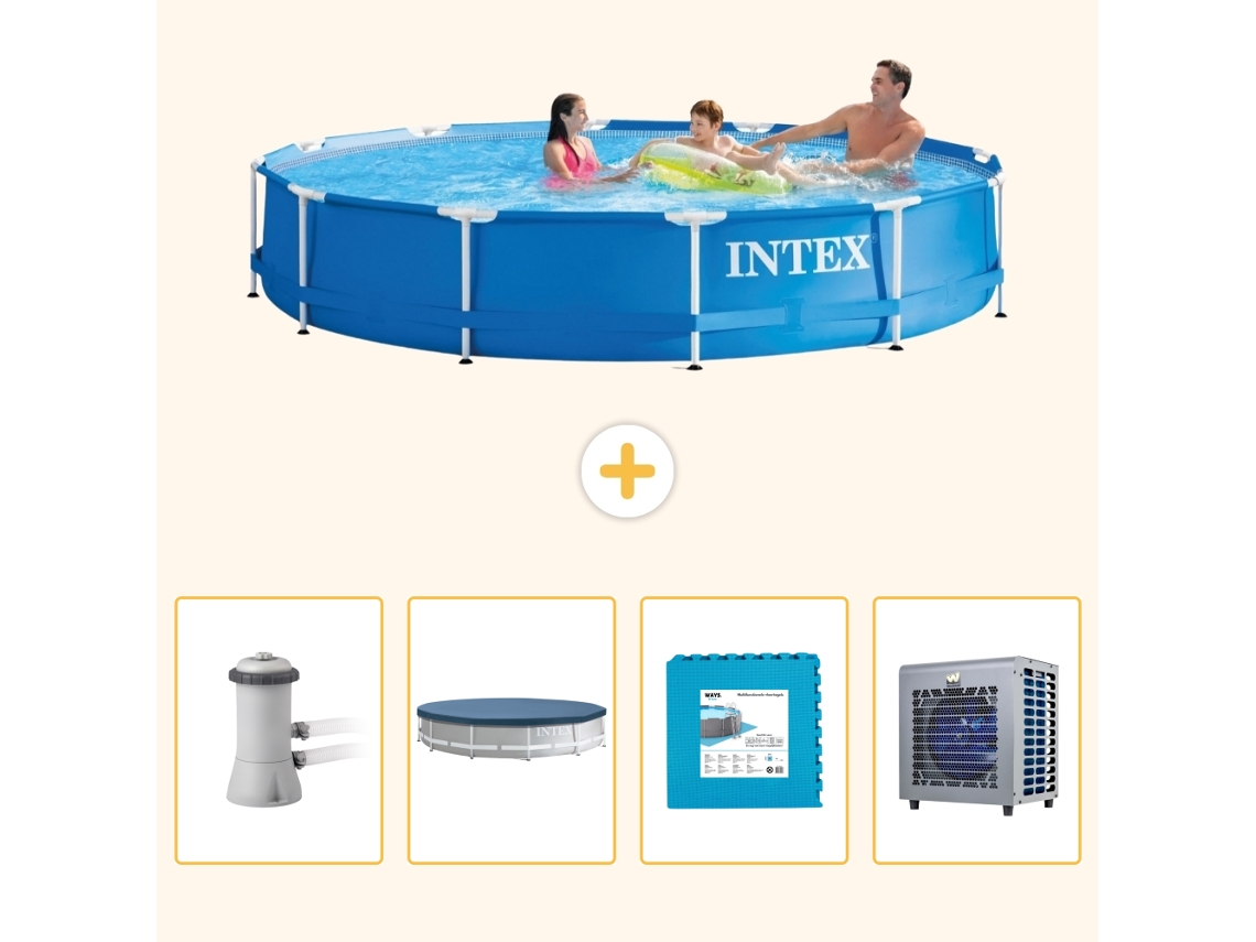 Intex Piscina Com Estrutura Redonda - 366x76 Cm - 5-peças S290