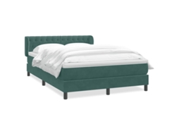 Cama com Molas/colchão 160x220 Cm Veludo Verde escuro MAISON EXCLUSIVE