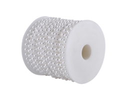 Linha Algodão 25m Pérolas Semi redondas Branco