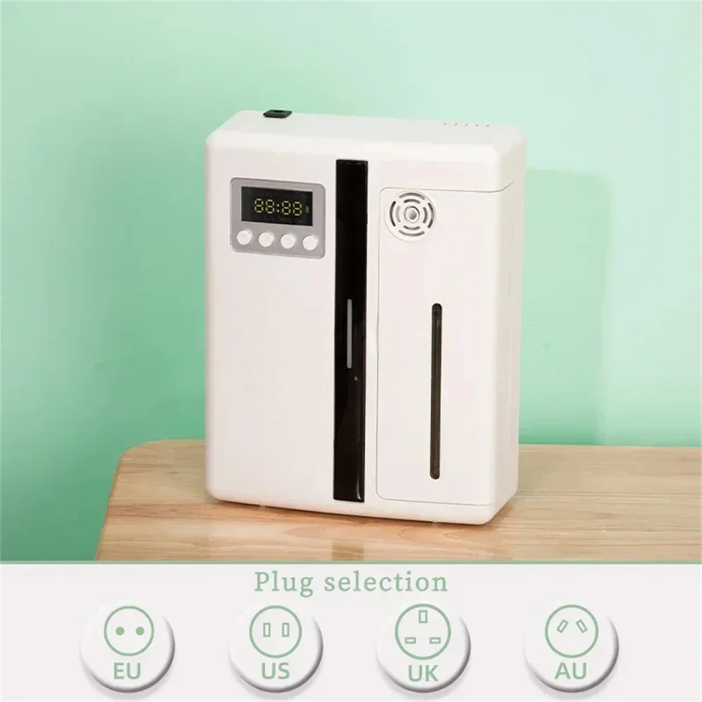 Difusor de fragrâncias de 160 ml (branco com Bluetooth), conectividade Bluetooth, alcance de 300 metros cúbicos.