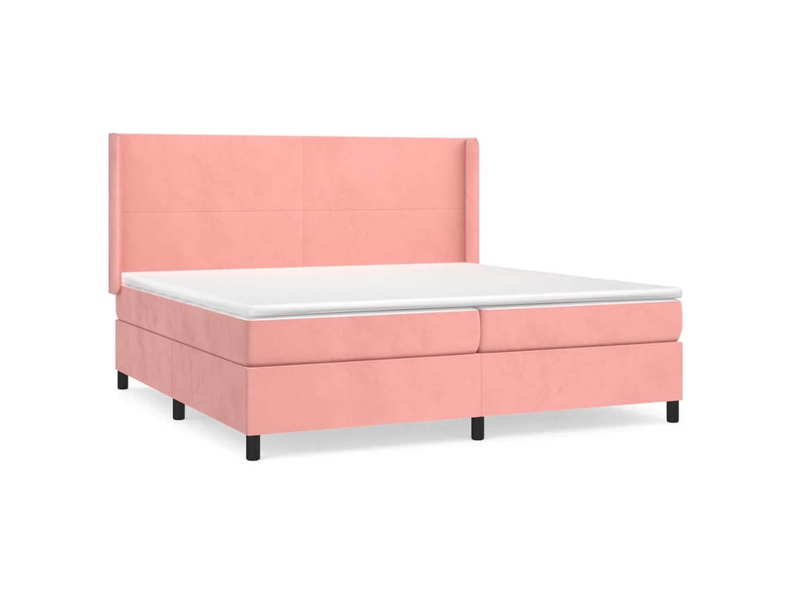 Box Spring Bed, Box Spring Beds Vidaxl Cor-de-rosa Veludo (200 X 200 Cm)