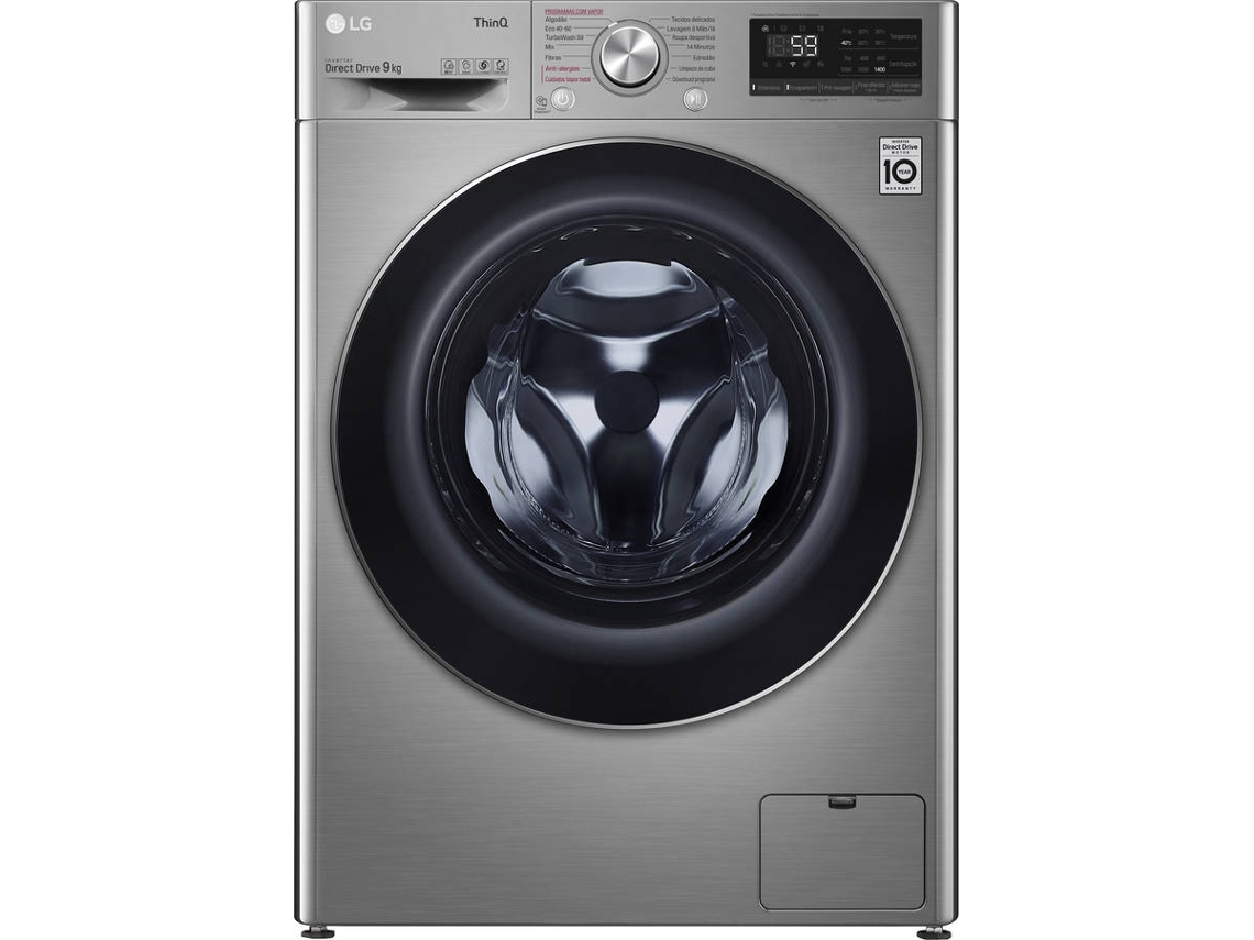 Máquina de Lavar Roupa LG F4WV5009S2S (Outlet Grade A - 9 kg - 1400 rpm - Inox)