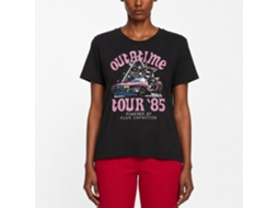 Rockinstone Back To The Future Movie Star Triangle Black Adult T-shirt Size:xl