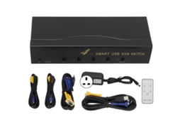 Switch Kvm 4x1 Vga com Portas Usb LAXISCREED