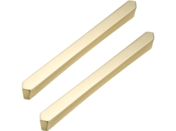 Conjunto De 2 Puxadores Dourados Para Armários, Gavetas E Portas, Em Liga De Zinco, Com Parafusos, Para Cozinha, Cômoda