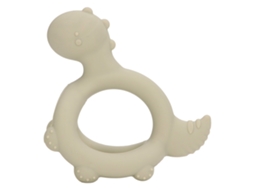 Mali brinquedo Mordedor Dinossauro 3d Silicone Bebê Suporte Chupeta Alivia Dor de Dentes Od Green