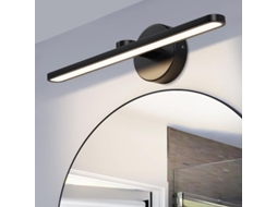 Luminária de Vanity para Banheiro Led, 50cm, 14w, 3000k, preto mate | S/MARCA