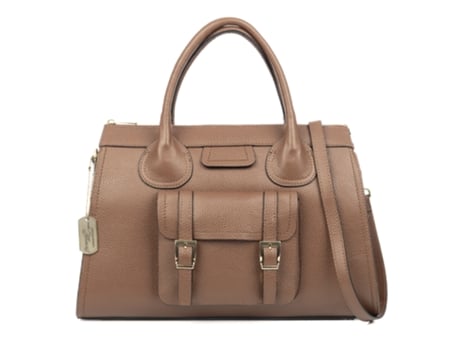 Mala De Ombro De Mulher Firenze Artegiani Bagaladi Autêntico Dollaro Pele Castanho (28)