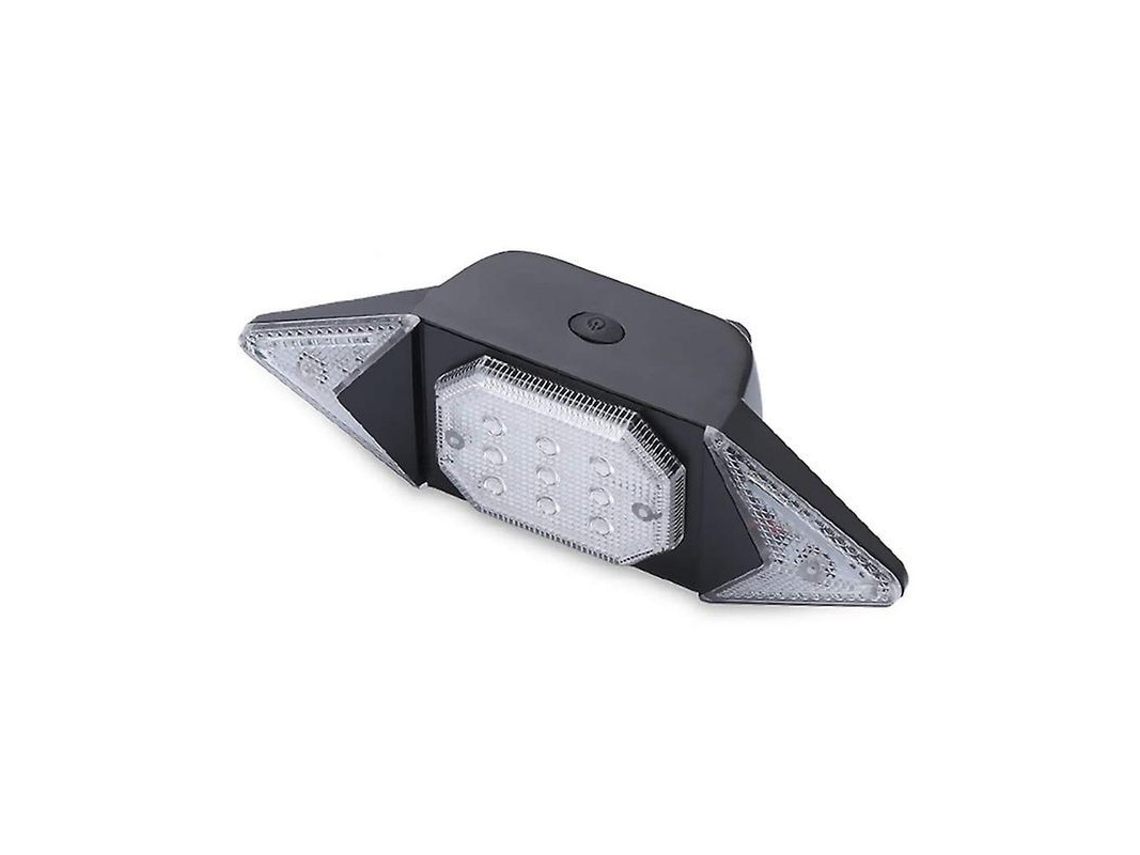 Luz Traseira de Bicicleta com Sinalizadores, Recarregável via USB | S/MARCA