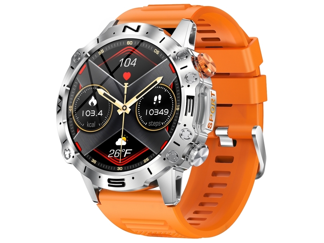 (laranja) Smartwatch De 1,43 Polegadas Com Suporte Para Chamadas De Voz E Monitoramento Do Sono._glo