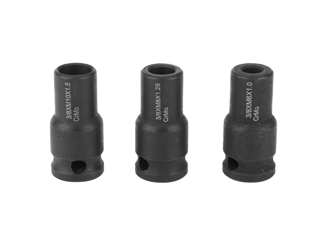 3pcs Soquete de Parafuso Duplo cabeça Full thread Aço Cromo Molibdênio M6/m8/m10 para Móveis Embutidos