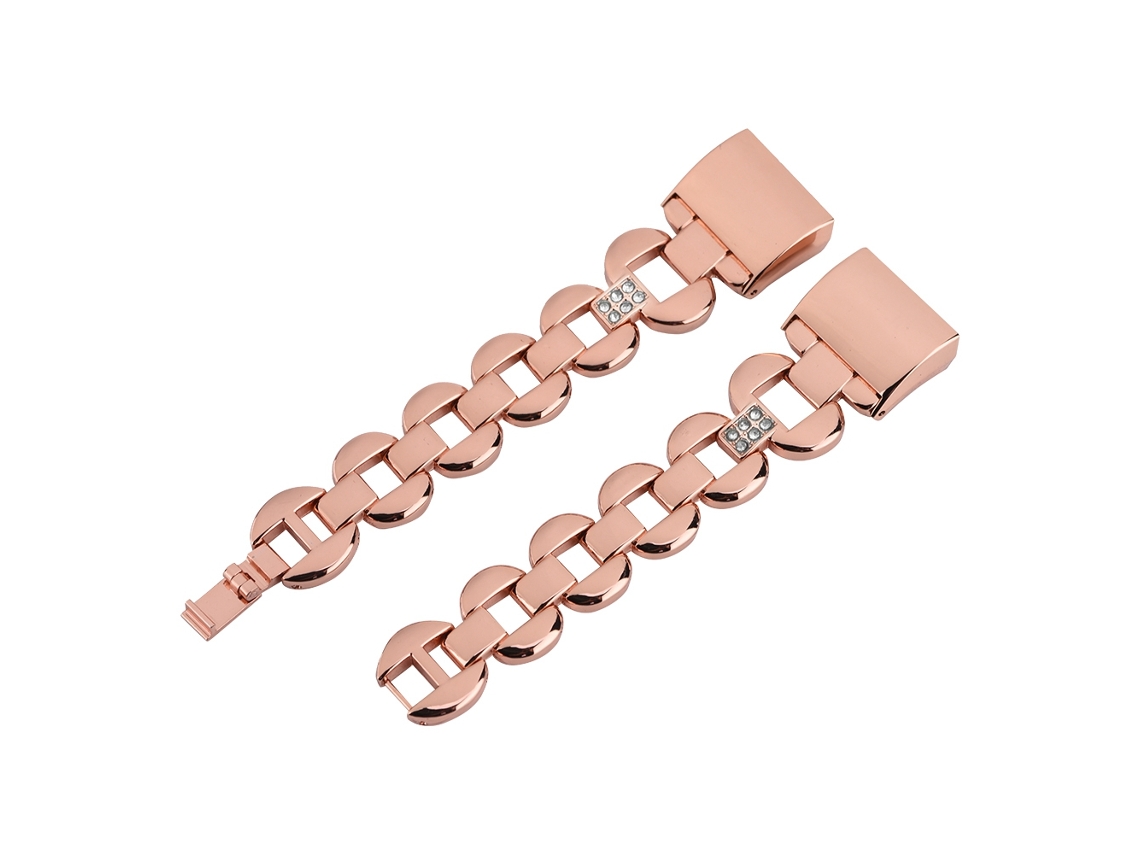 Pulseira de Metal com Diamantes para Fitbit Charge2 EOOCOO
