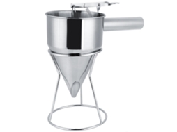 Funil De Aço Inoxidável Com Suporte, Fabricação Bolas Polvo, Ferramenta Cozinha