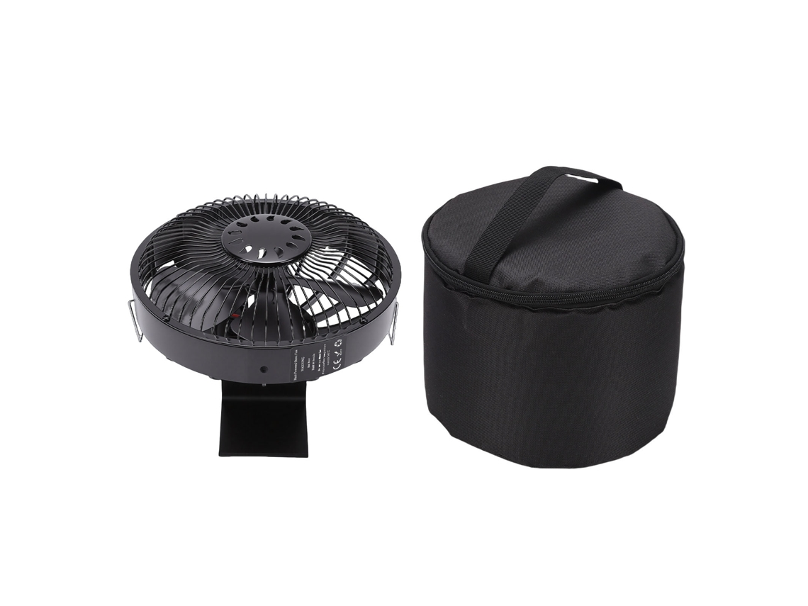 Ventilador De Lareira Laxiscreed Movido A Calor, Liga De Alumínio Redonda, Silencioso Para Melhorar A Circulação De Ar Sem Eletricidade