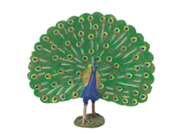 Mali modelo de Pavão Simulação Alta Decoração Casa Escritório Brinquedo Infantil