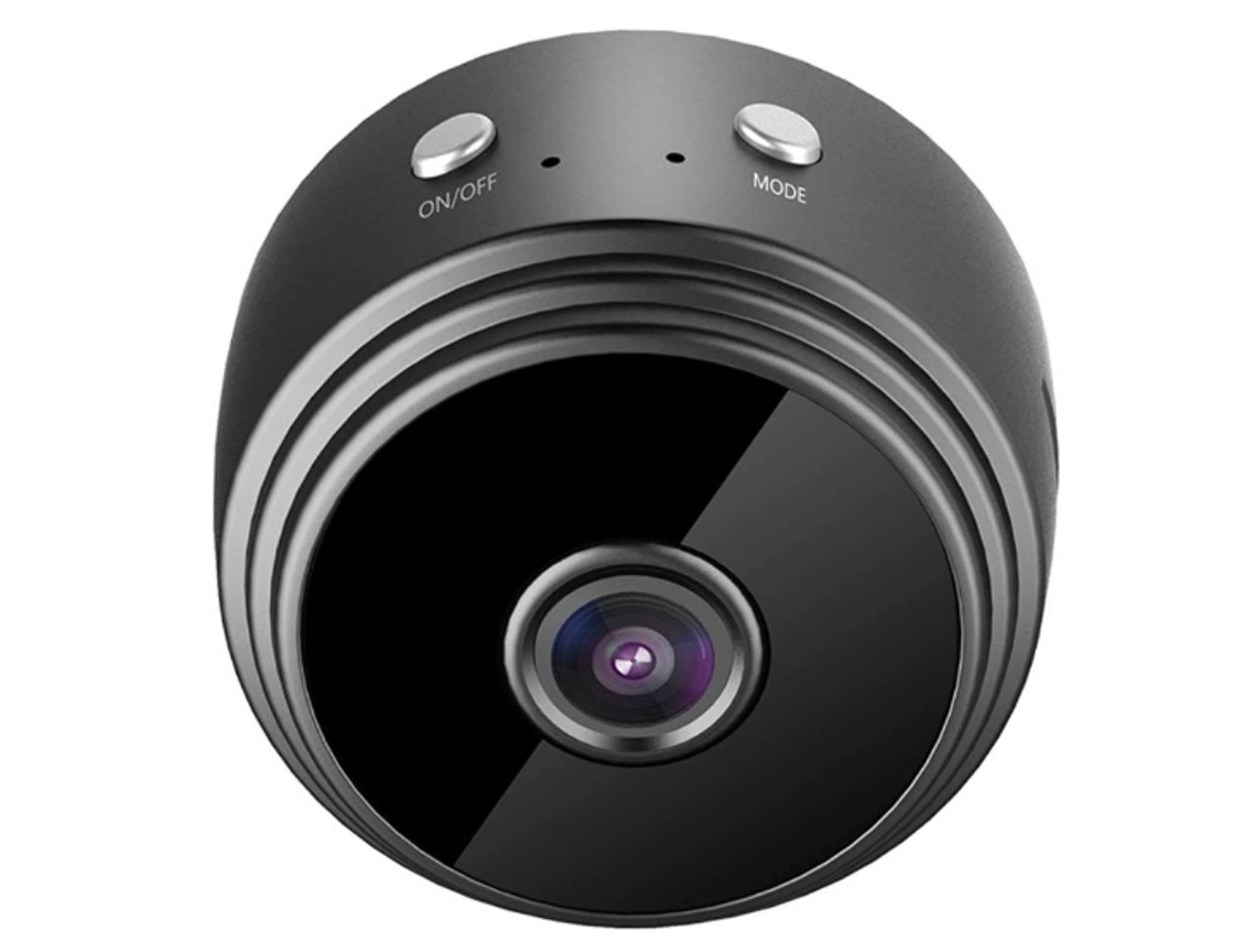 Câmera Hd 1080p Com Visão Noturna E Visualização Remota (preta)