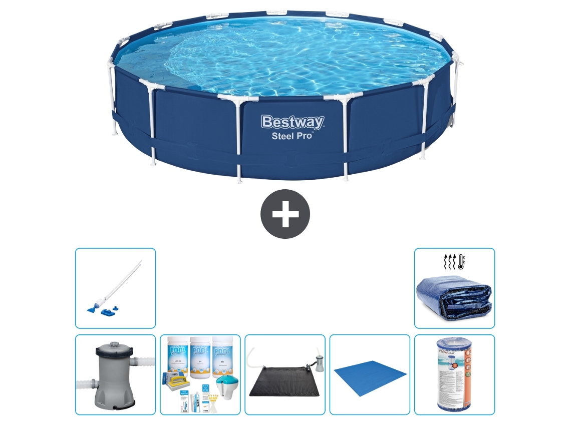 Bestway Piscina Bestway Steel Pro Redonda - 396x84 Cm - 8-peças S21617