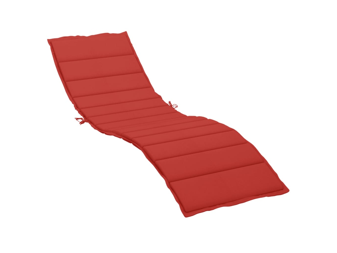Sun Lounger Cushion, Sun Lounger Cushions Vidaxl Vermelho Tecido (200 X 60 X 3 Cm)