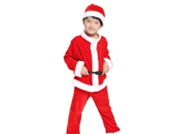 Fato de Pai Natal Fato de Pai Natal para Criança Fato de Pai Natal Fato de Festa de Natal Meninos 120 Cm