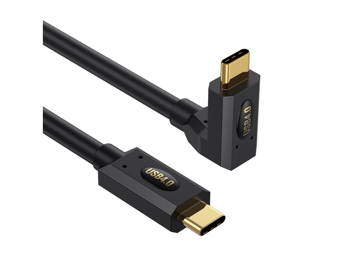 Cabo Usb Type-c Espiralado Retrátil, Alta Velocidade De 40 Gbps, Compatível Com 8k Uhd, 3