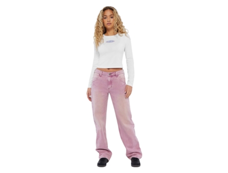 Jeans Unissexo Guess Originals Carpenter Algodão Rosa (25)