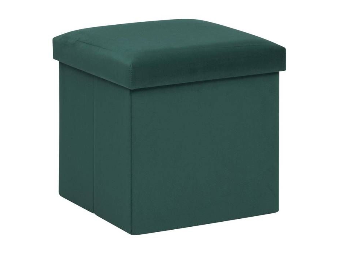 Pufe Dobrável Tess 38x38cm Verde Cedro Atmosphera Criador De Interiores Verde