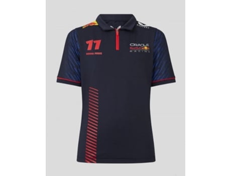Camiseta infantil azul marinho Red Bull, tamanho 134