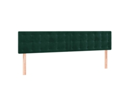 Conjunto de Cabeceira de Cama Veludo Verde escuro MAISON EXCLUSIVE 90x5x78 cm