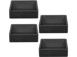 Conjunto De 4 Protetores Rodízios Para Cama: Almofadas