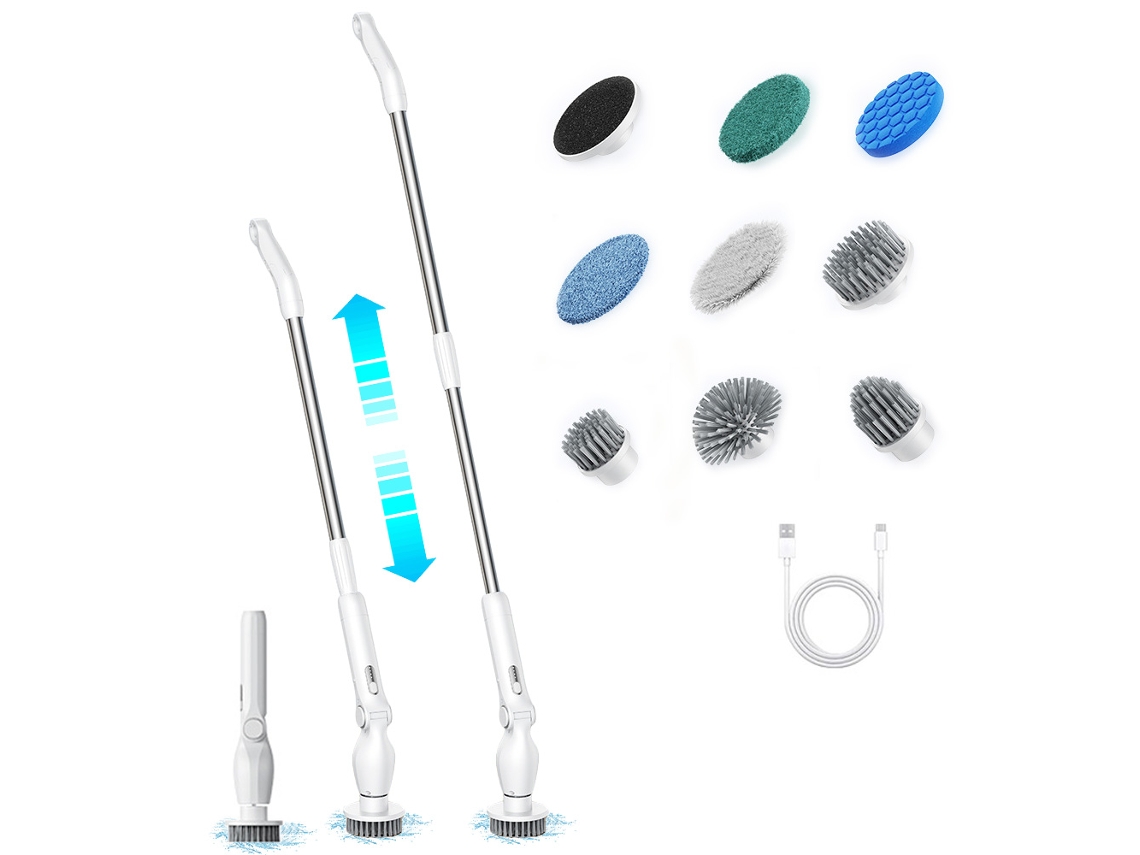 Spin Scrubber Elétrico 9 em 1 com Escovas LAXISCREED
