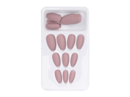 24pcs Unhas Falsas De Capa Completa Mate Para Manicure Feminina E Juvenil F135