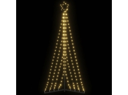 Vidaxl Led Árvore De Natal 339 Leds Branco Quente 187 Cm