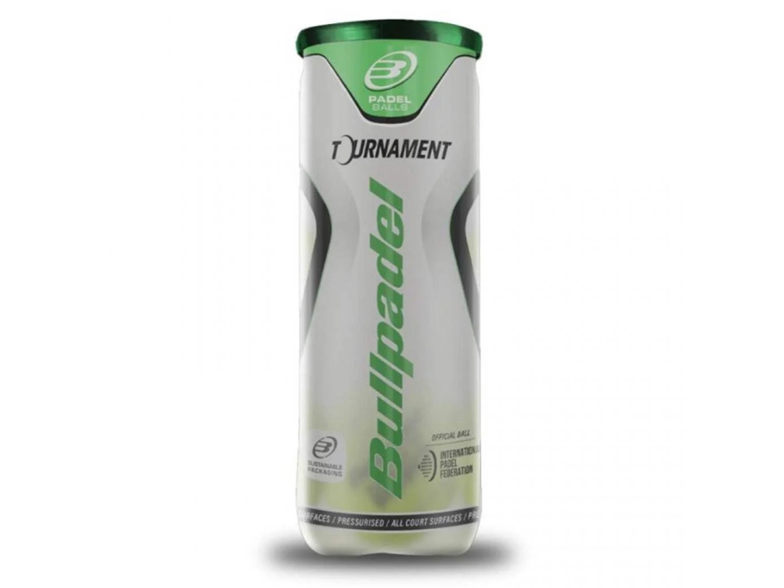 Lata com 3 bolas de padel Bullpadel Tournament Pro