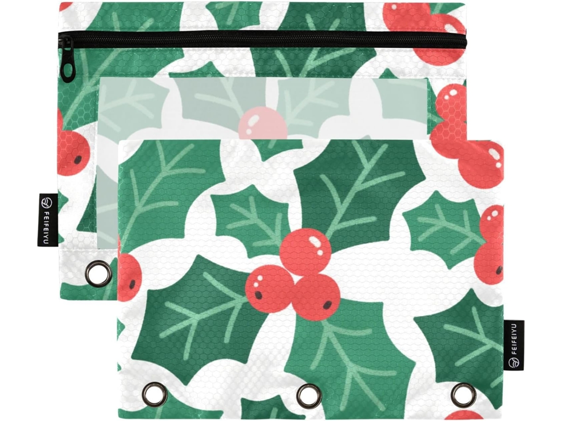 Porta Objetos De Natal Em Formato Frutas Vermelhas Bicicleta, Com Janela Transparente Estojo Grande Multicolorido