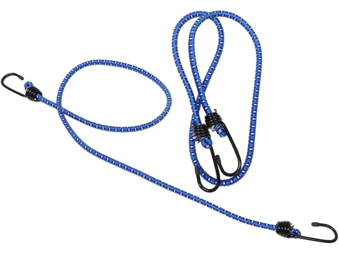 Frcolor Conjunto De 2-cintas Elásticas Ajustáveis Bagagem Com Ganchos Resistentes Fixar Bicicletas, Porta Malas De