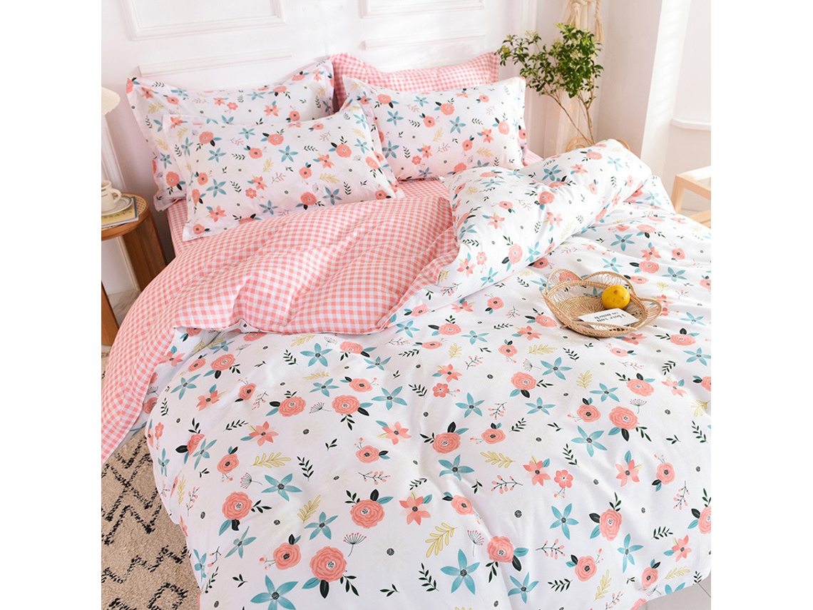 Conjunto de Capas de Edredão LUUCOZK Multicor - 4pcs (D/Conjunto de quatro peças)
