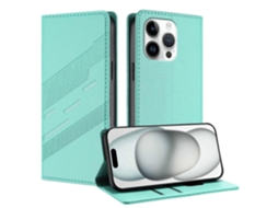 Capa De Couro Com Suporte E Estampa Estilo Punk Para Iphone 13 Pro De 6,1 Polegadas