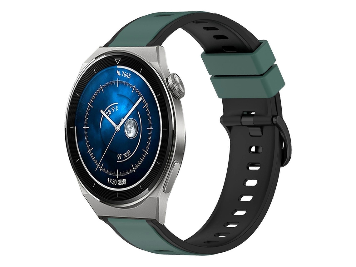 Pulseira De Silicone Bicolor Para Huawei Watch Gt3 Pro 46mm 22mm
